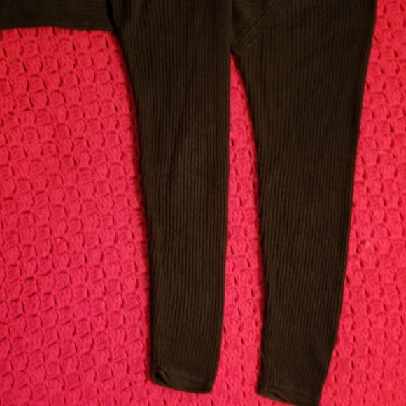 Long Black Ribbed Sweater in Black - Picture 3 of 5